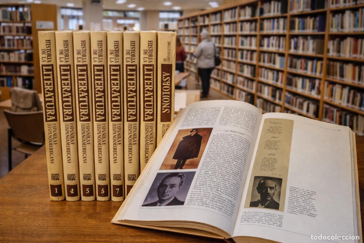 Libri antichi: LITERATURA ESPA&Ntilde;OLA E HISPANOAMERICANA, enciclopedia Ediciones ORGAZ