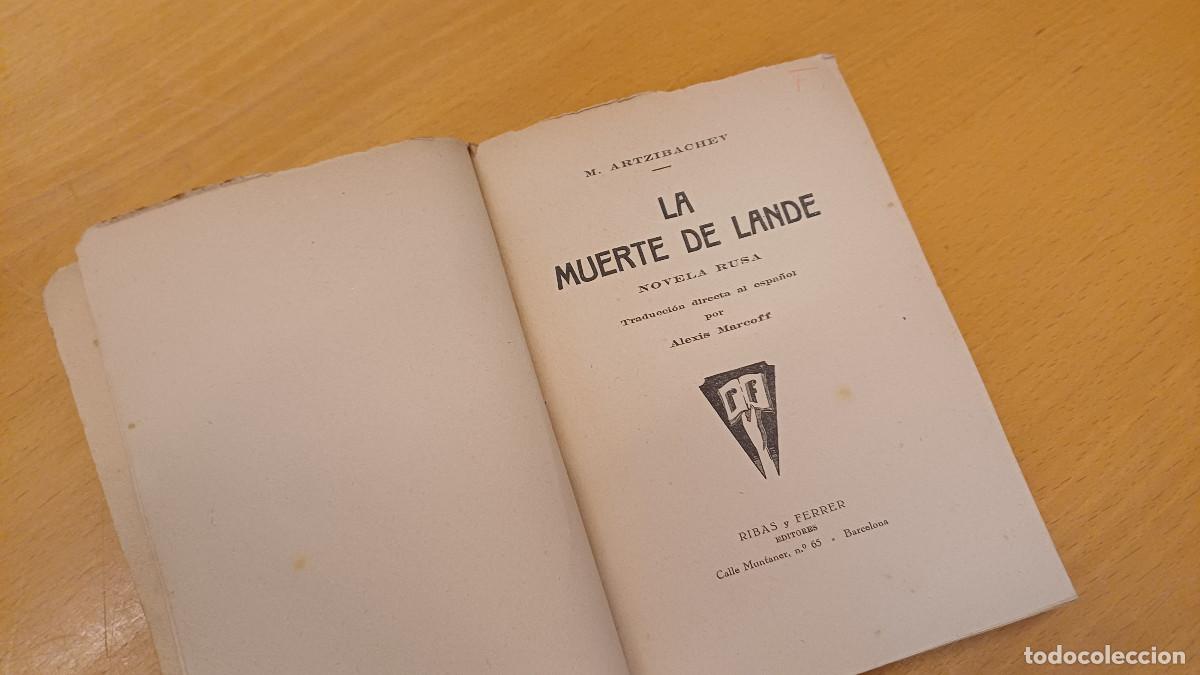 Libros antiguos: La muerte de Lande - M. Artzibachev - 1931 - Foto 5