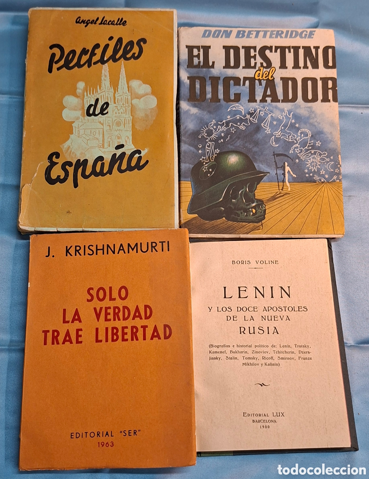 Libros antiguos: Conjunto de cuatro libros sobre historia y pensamiento. - Foto 1