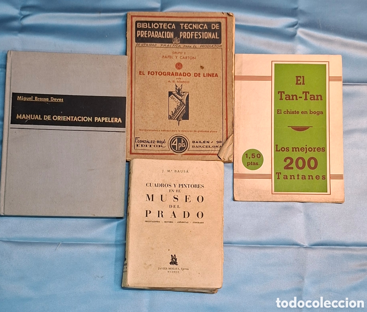 Libros antiguos: Lote de cuatro libros antiguos con tem&aacute;tica variada. - Foto 1