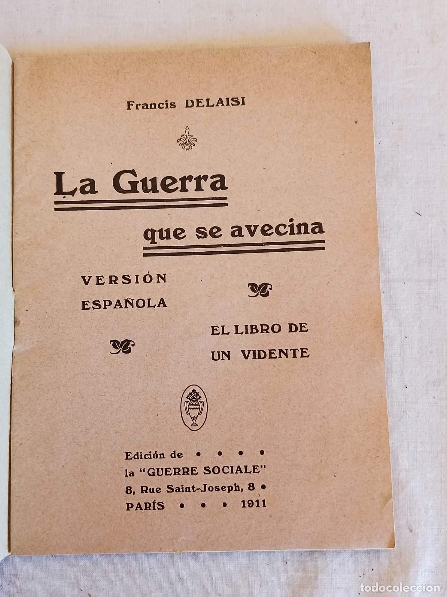 Libros antiguos: La guerra que se avecina 1911 - Foto 3