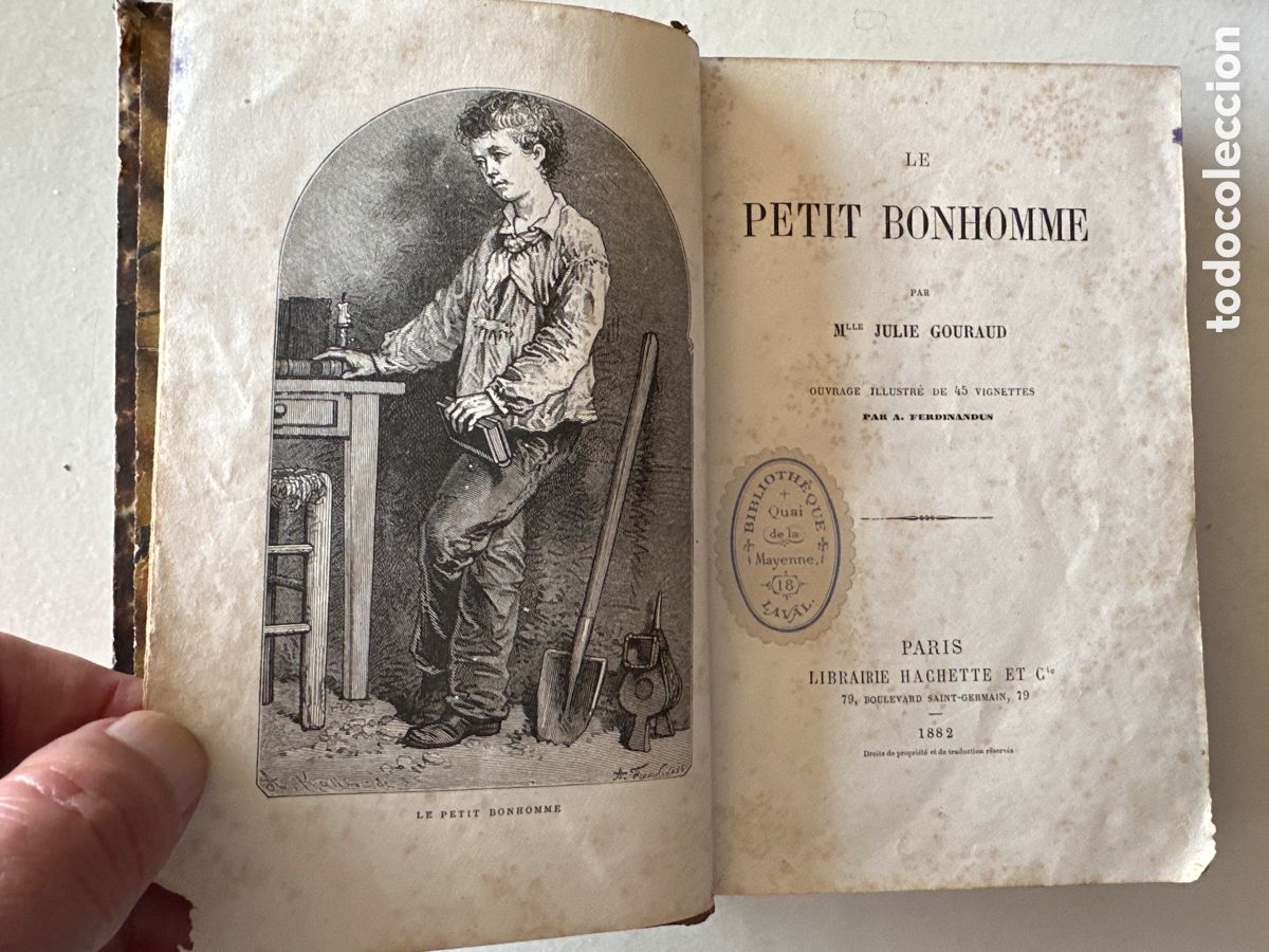 Libros antiguos: JULIE GOURAUD; LE PETIT BONHOMME. 1882 gravados
