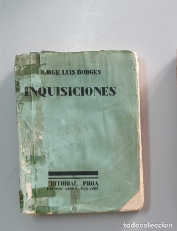 Libros antiguos: Jorge Luis Borges Inquisiciones Primera edicion proa 1925 - Foto 1