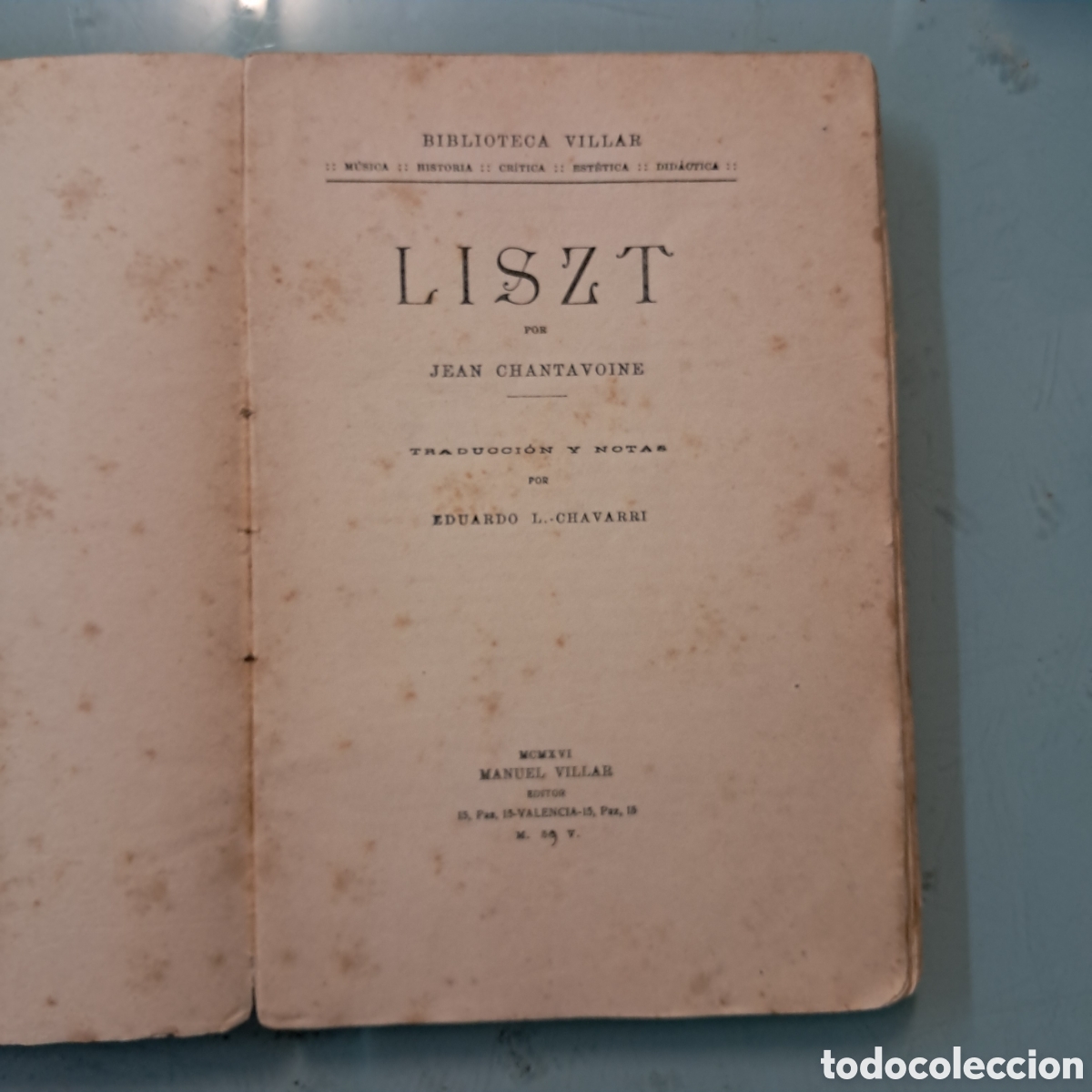 Libros antiguos: Jean Chantavoine, Liszt, 1916 - Foto 2
