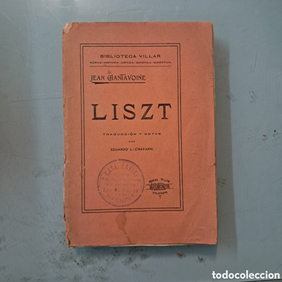 Libros antiguos: Jean Chantavoine, Liszt, 1916