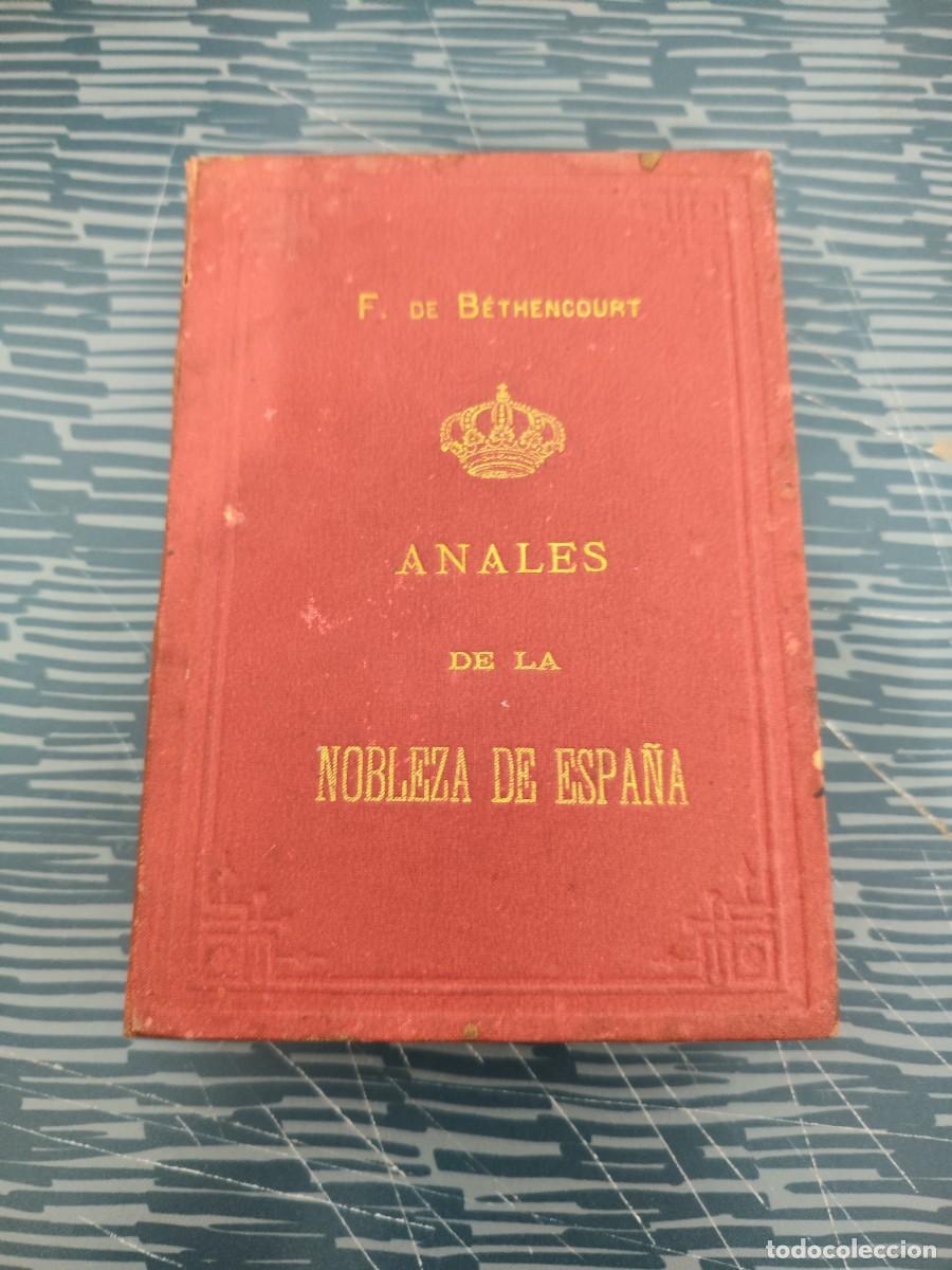 Libros antiguos: ANALES DE LA NOBLEZA DE ESPA&Ntilde;A, ANUARIO DE 1888,VII, MADRID,1887,366 P&Aacute;GINAS.