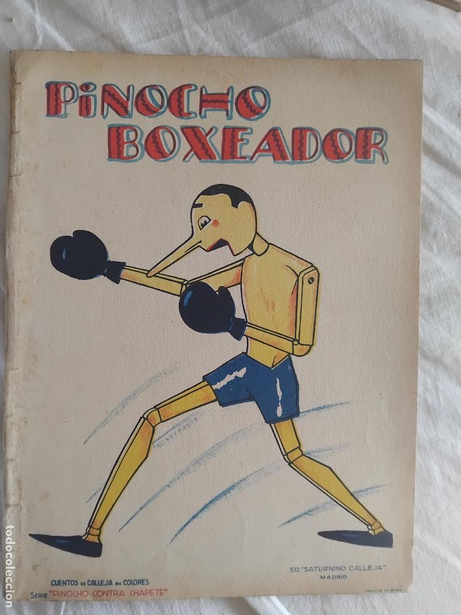 Libri antichi: PINOCHO BOXEADOR. CUENTOS DE CALLEJA EN COLORES SERIE DE PINOCHO CONTRA CHAPETE.