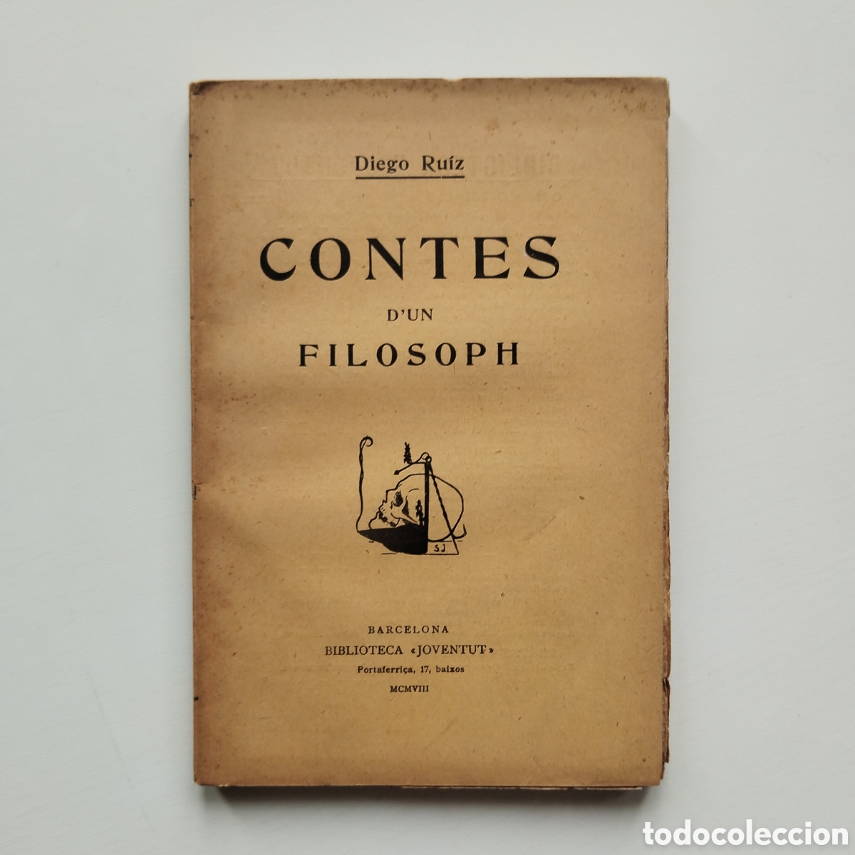 Libros antiguos: DIEGO RUIZ CONTES D'UN FILOSOPH BIBLIOTECA JOVENTUT 1908