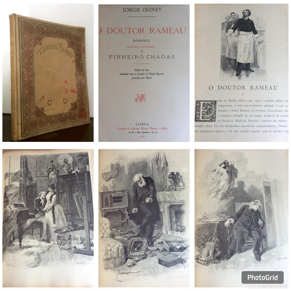 Libros antiguos: O DOUTOR RAMEAU, Por Georges Ohnet. Tradu&ccedil;&atilde;o portuguesa de Pinheiro Chagas, 1890.