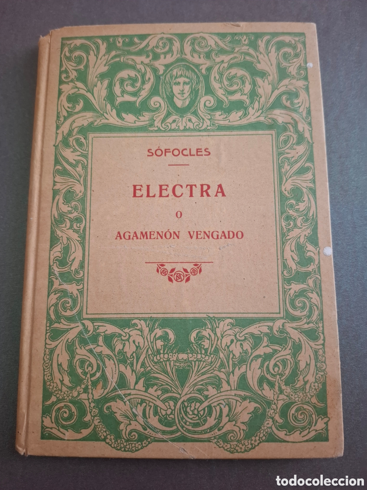 Libros antiguos: Electra o Agamen&oacute;n vengado - S&oacute;focles