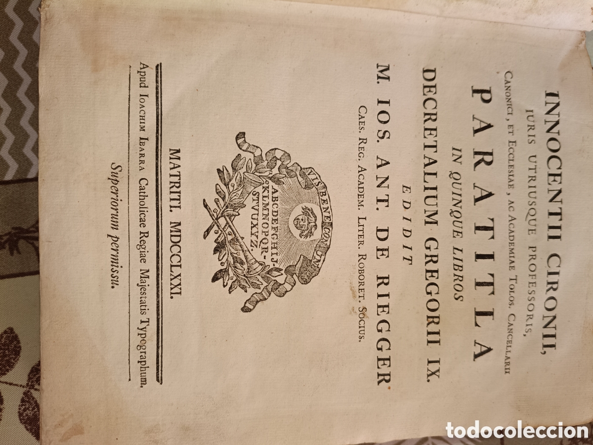 Libros antiguos: Libro de 1771 en lat&iacute;n - Foto 2