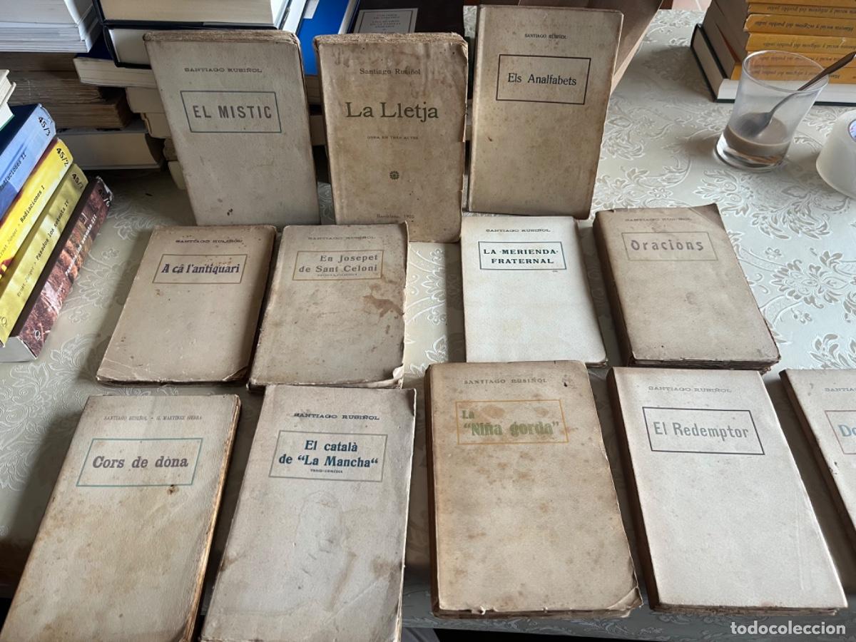 Libros antiguos: Rusi&ntilde;ol, Santiago.- Lote 12 obras