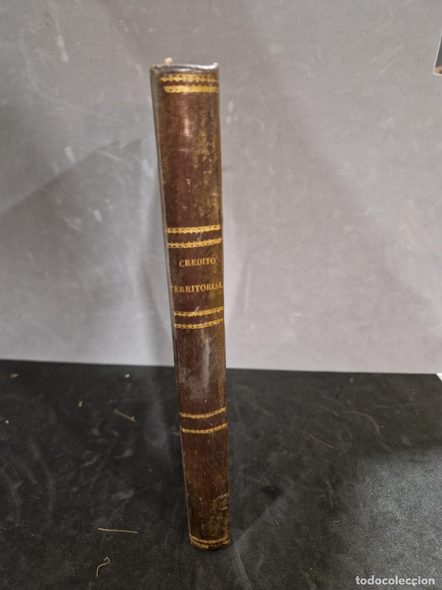 Libros antiguos: Estudios de cr&eacute;dito territorial por Antonio Mola y Tom&aacute;s Bochono. 1865.