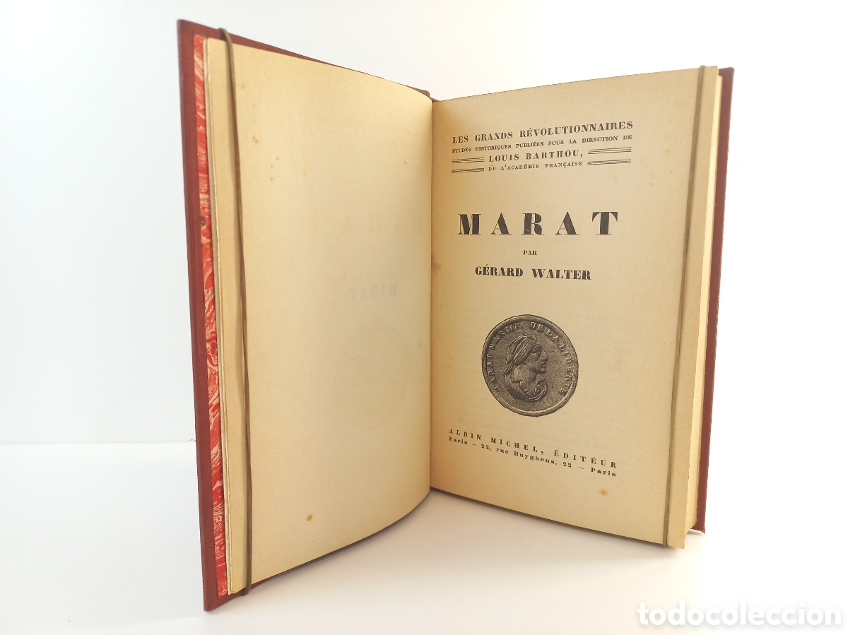 Libros antiguos: Marat. Gerard Walter. Albin Michel Editeur, 1933. - Foto 5