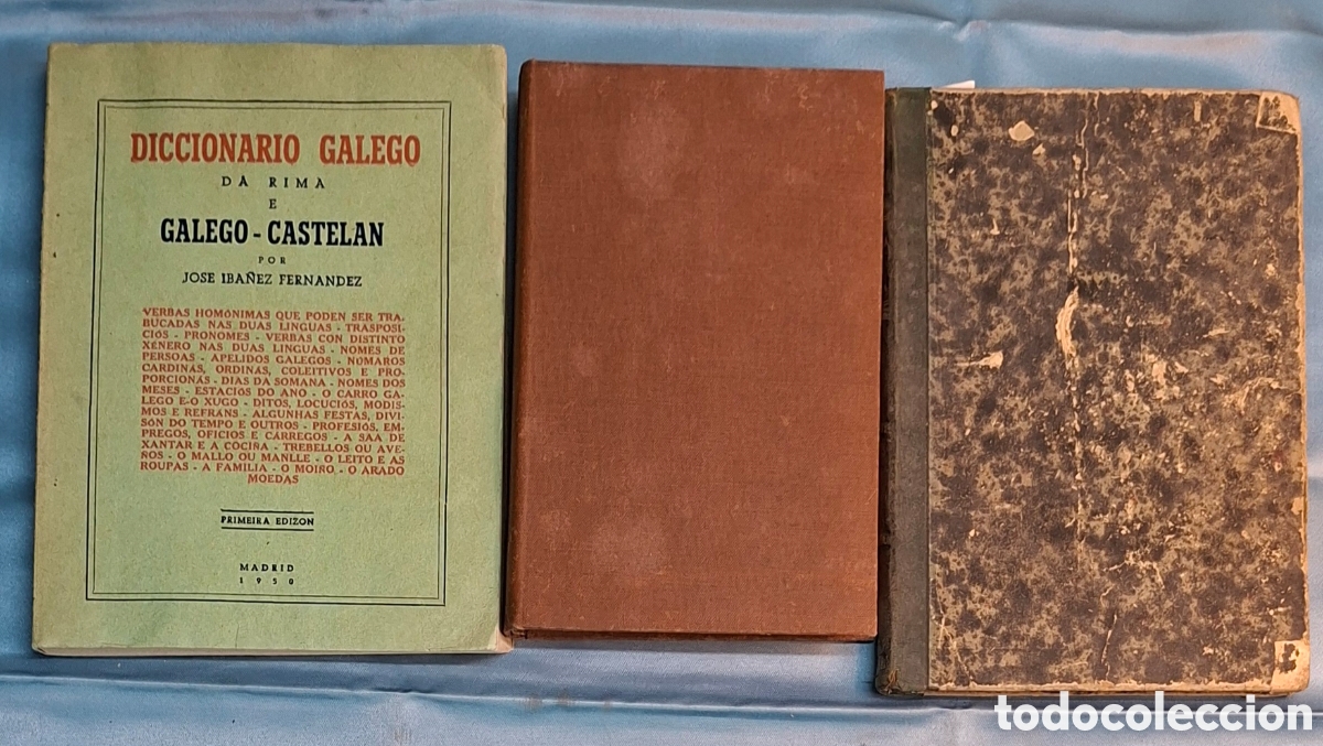 Libros antiguos: Lote de tres libros antiguos gram&aacute;tica