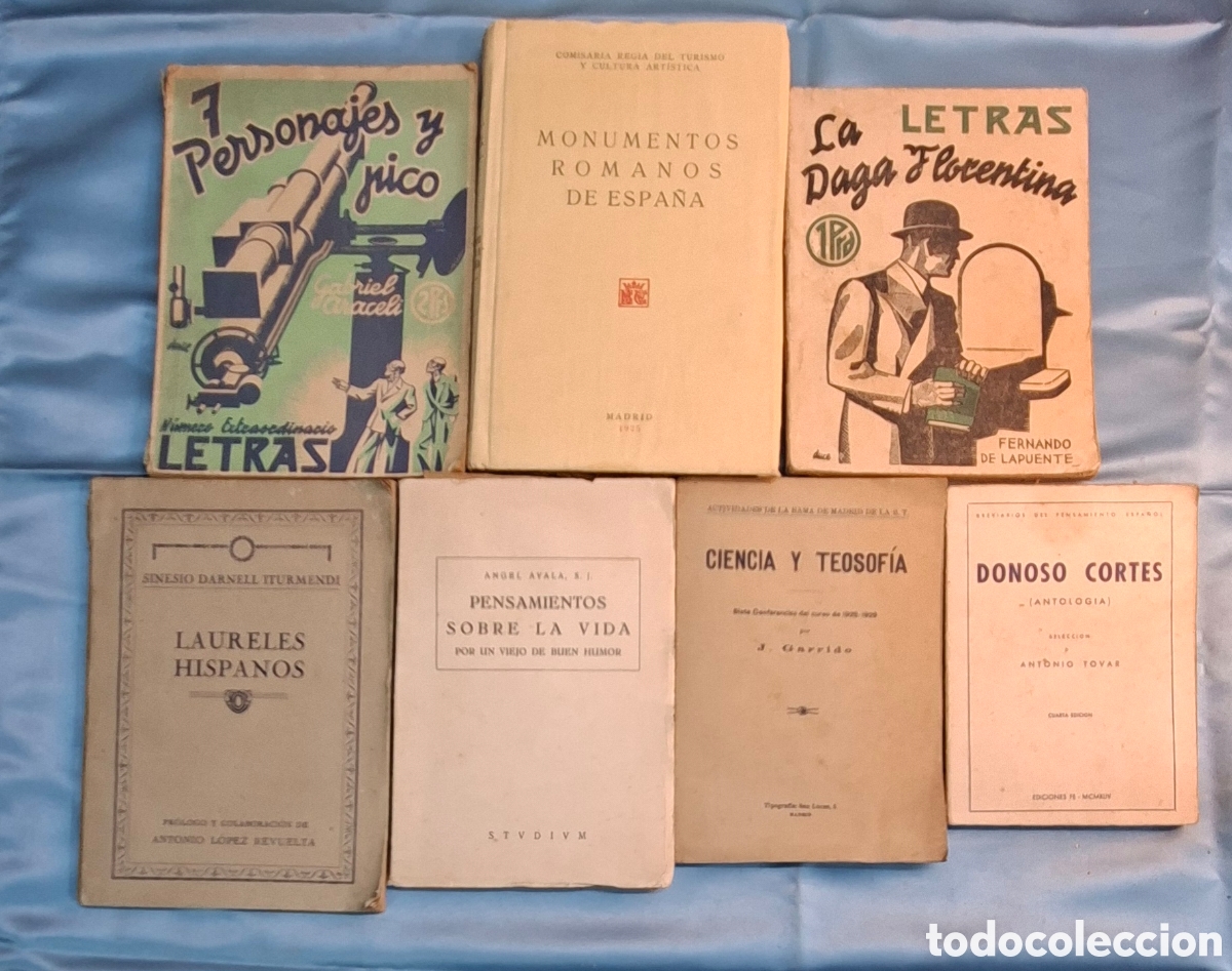 Libros antiguos: Colecci&oacute;n de 7 libros antiguos