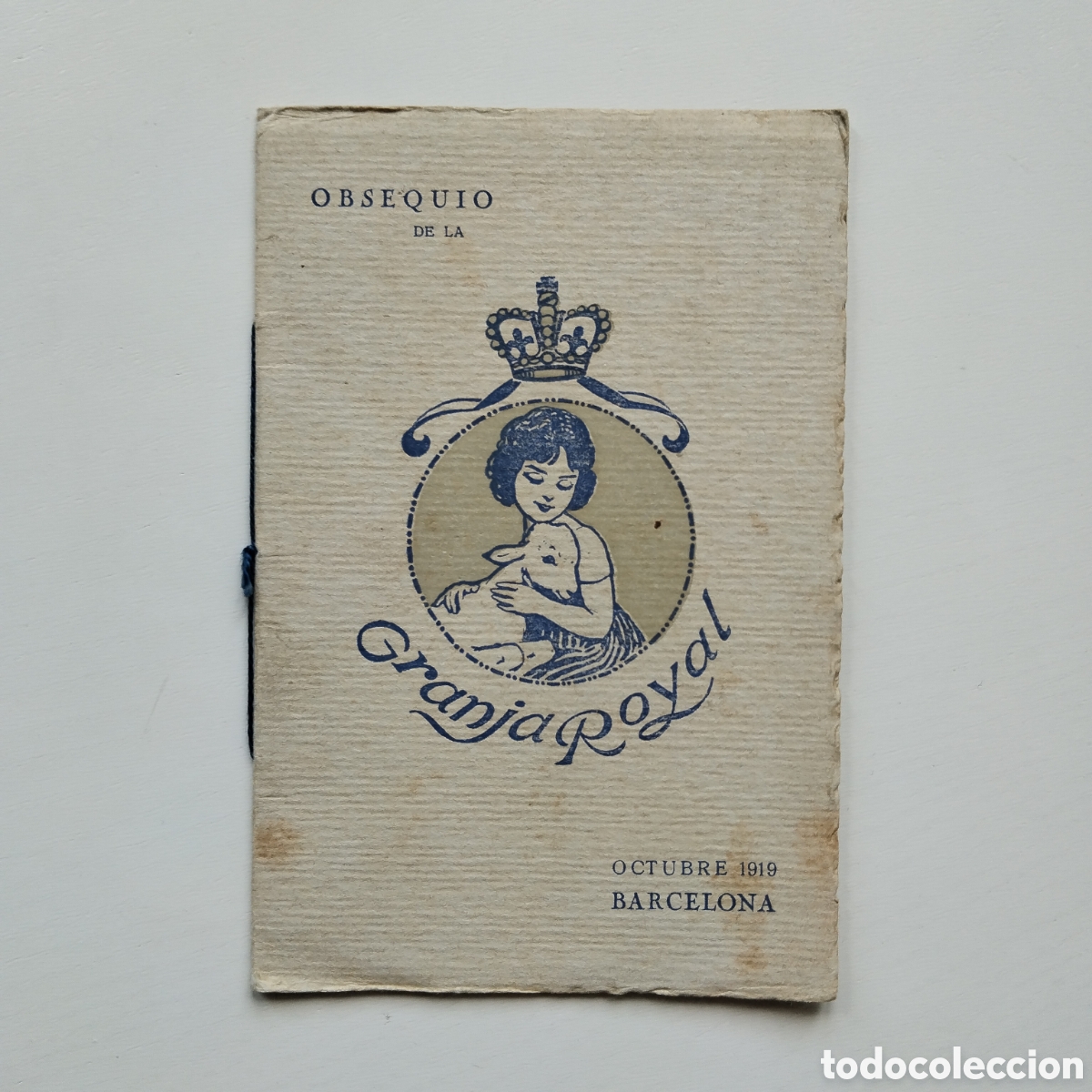 Libros antiguos: 1919 GRANJA ROYAL OBSEQUIO DE LA GRANJA ROYAL OCTUBRE 1919 DR. ESTEBAN SALA CA&Ntilde;ADELL