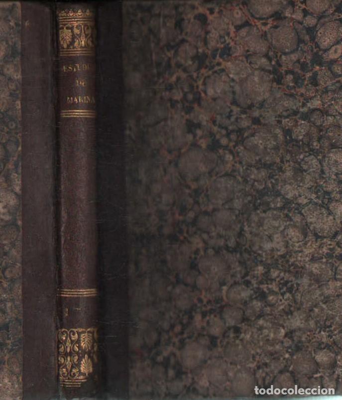 Libros antiguos: CURSO DE ESTUDIOS ELEMENTALES DE MARINA (DOS TOMOS EN UN VOLUMEN). CISCAR, GABRIEL. A-MNAV-1264
