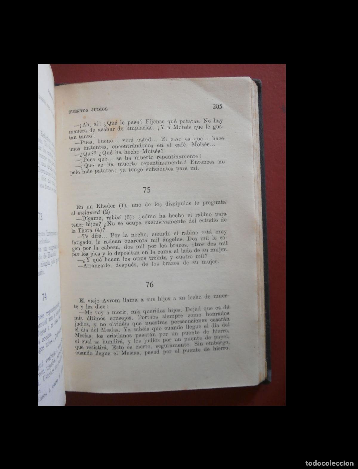 Libros antiguos: Cuentos Judios. Raimundo Geiger - Foto 3