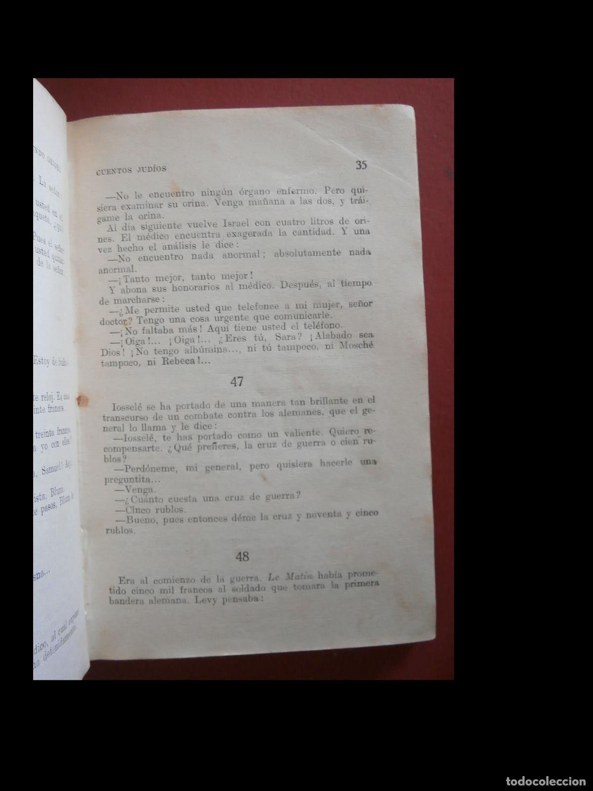 Libros antiguos: Cuentos Judios. Raimundo Geiger - Foto 4