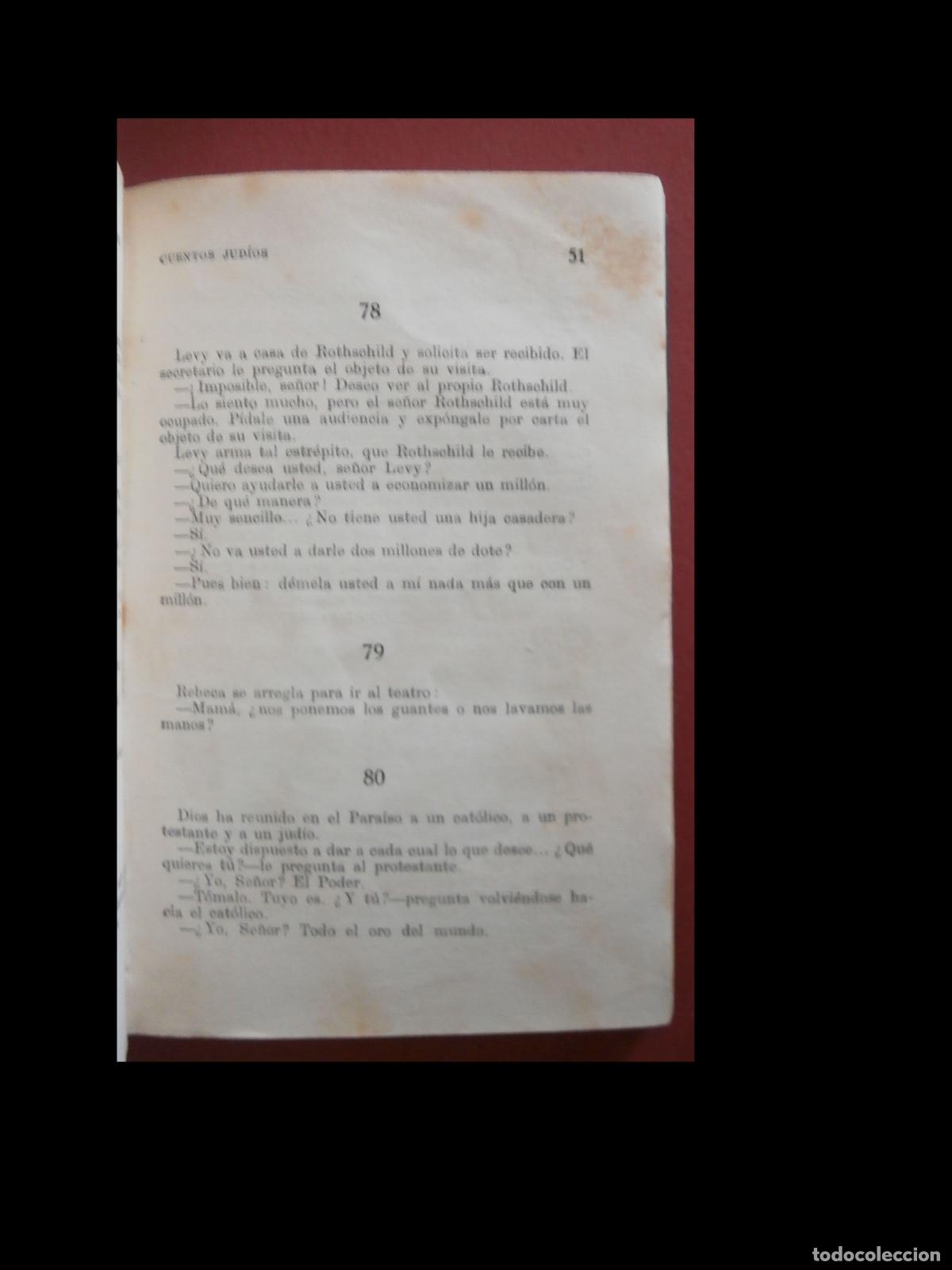 Libros antiguos: Cuentos Judios. Raimundo Geiger - Foto 5