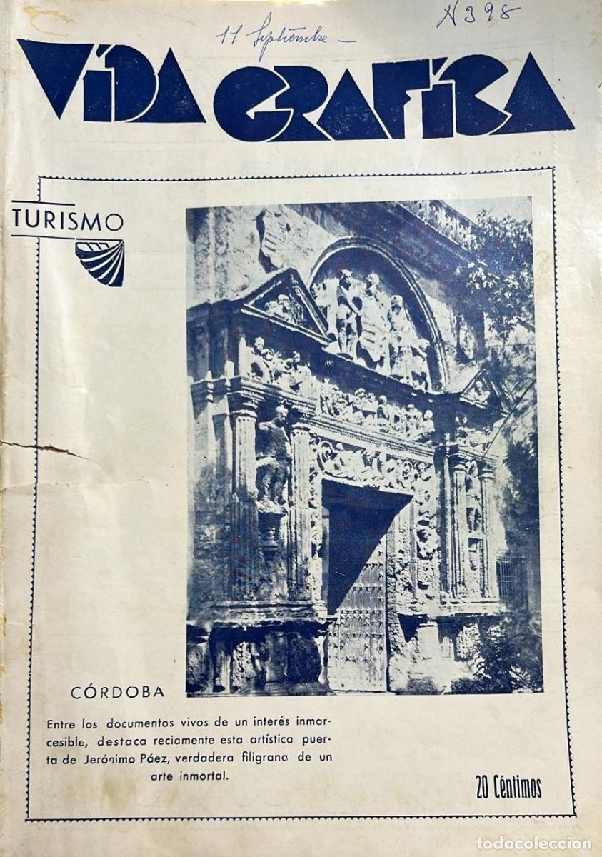 Livres anciens: VIDA Gr&aacute;fica. A&ntilde;o IX, N&uacute;mero 398. M&aacute;laga 11 de septiembre.