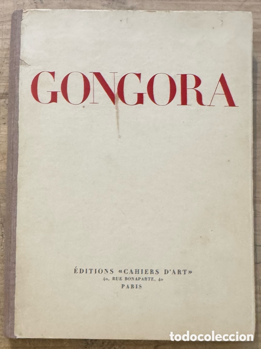 Libri antichi: Gongora. XX Sonnets. Ilustraciones de Ismael Gonz&aacute;lez de la Serna (Ed. Cahiers d'Art, 1928)
