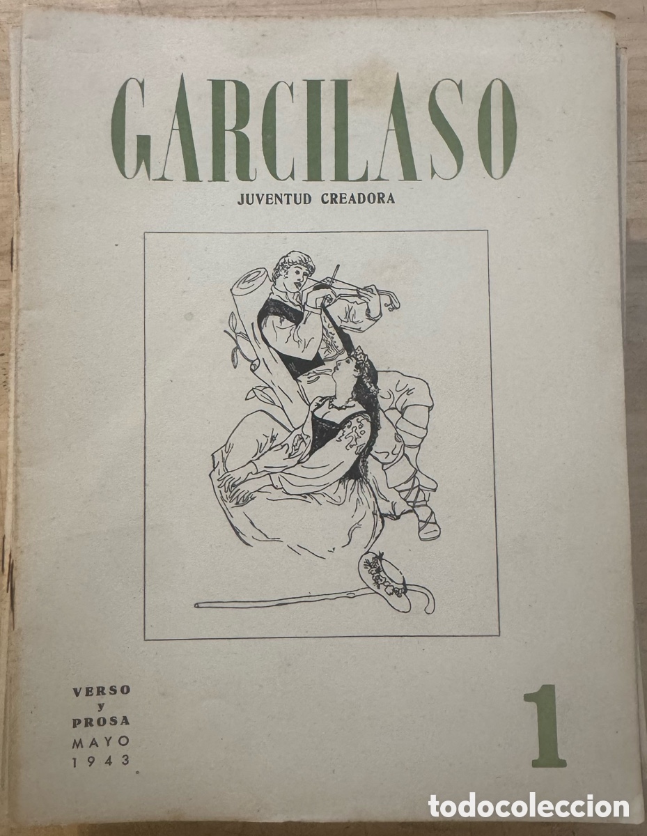 Libros antiguos: Garcilaso. Juventud Creadora. Nos 1-36 (junio 1943- Abril 1946). Colecci&oacute;n completa.