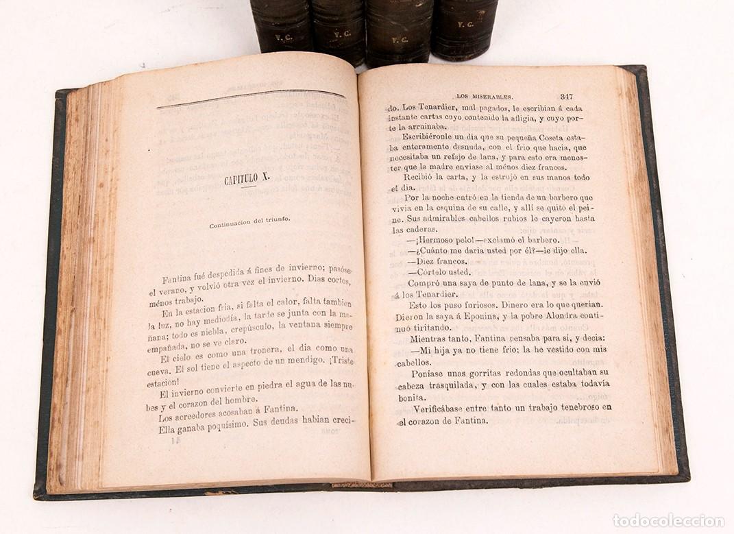 Libros antiguos: LOS MISERABLES - VICTOR HUGO - MADRID 1869 - Foto 4