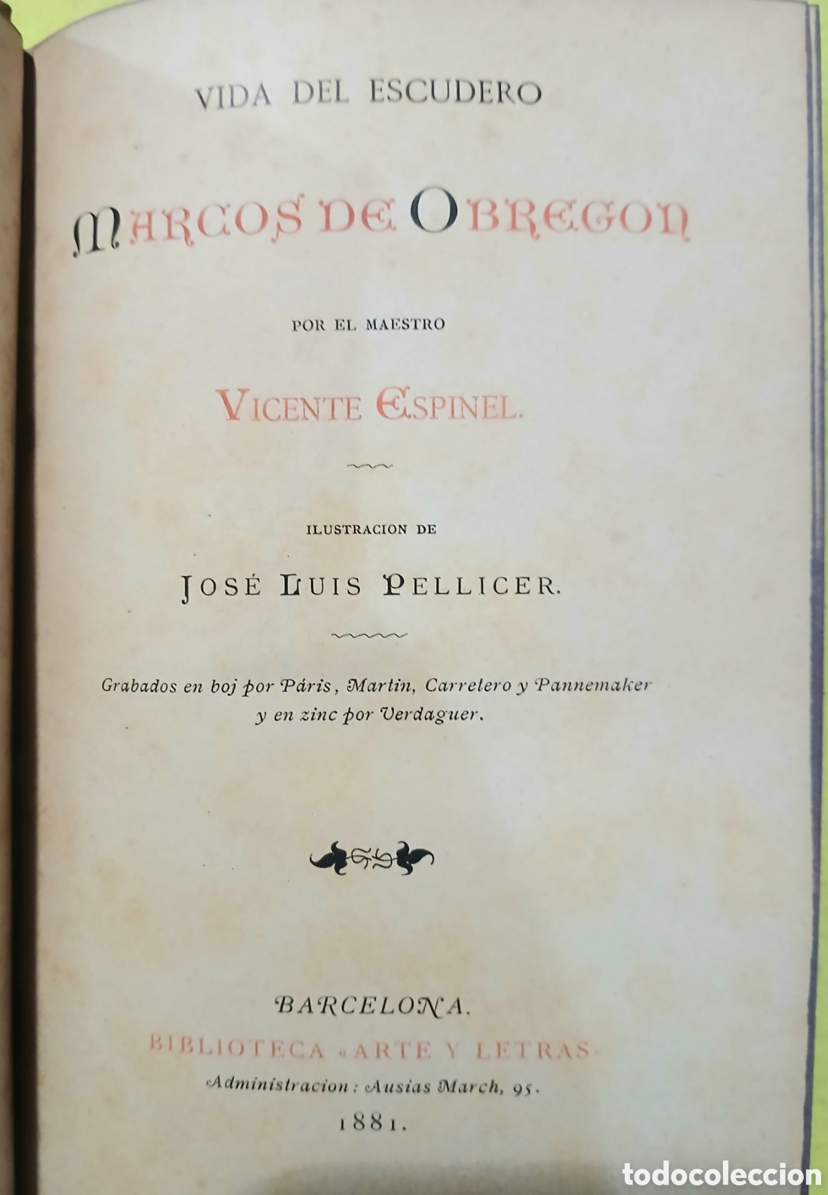 Libros antiguos: Marcos de Obregon, Vicente Espinel - Foto 4