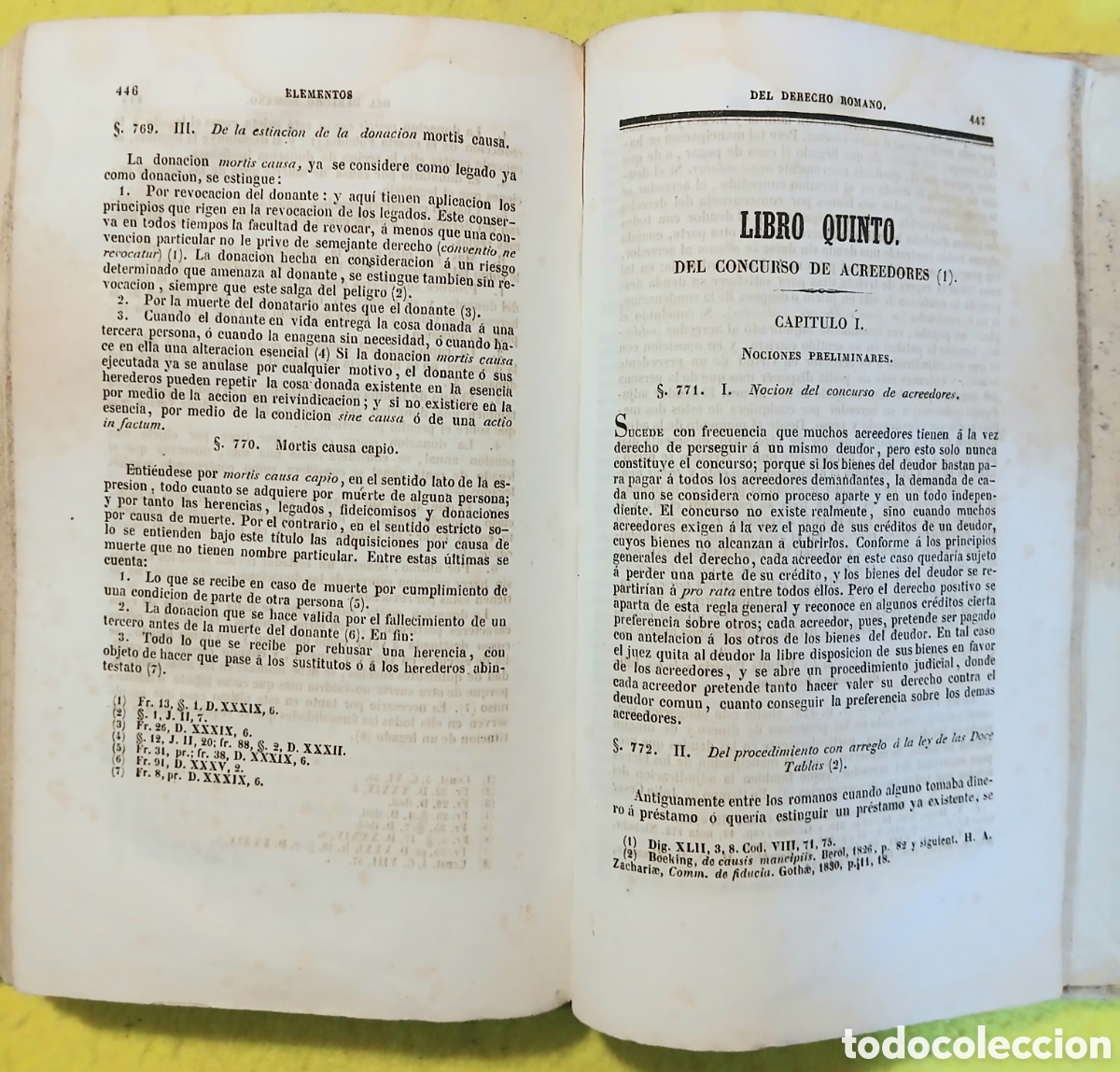 Libros antiguos: Elementos de derecho romano - Foto 6
