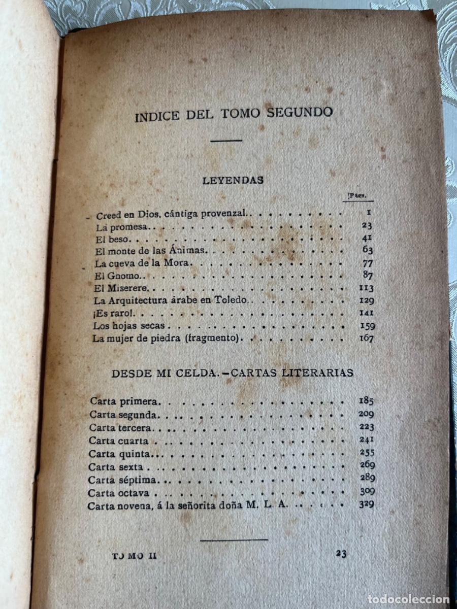 Libros antiguos: Becquer, Gustavo A.- Obras.( Sexta edici&oacute;n, 3 vols.) - Foto 6