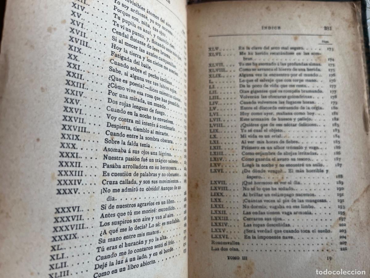 Libros antiguos: Becquer, Gustavo A.- Obras.( Sexta edici&oacute;n, 3 vols.) - Foto 9