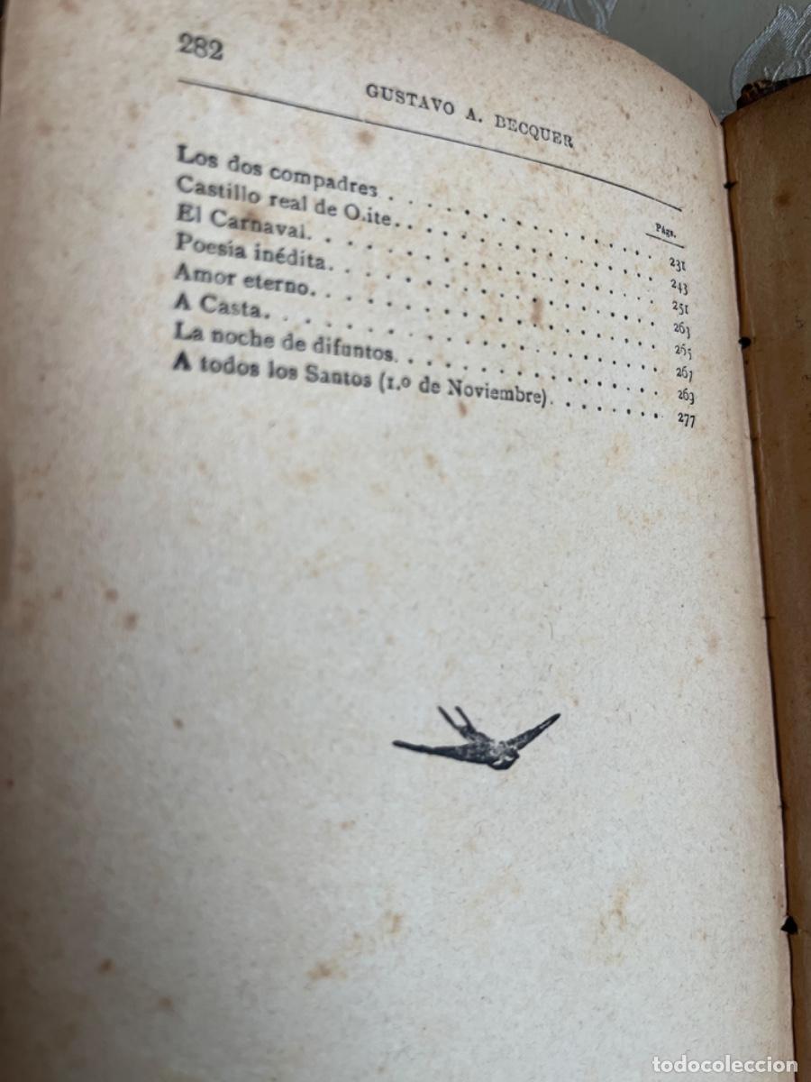 Libros antiguos: Becquer, Gustavo A.- Obras.( Sexta edici&oacute;n, 3 vols.) - Foto 10