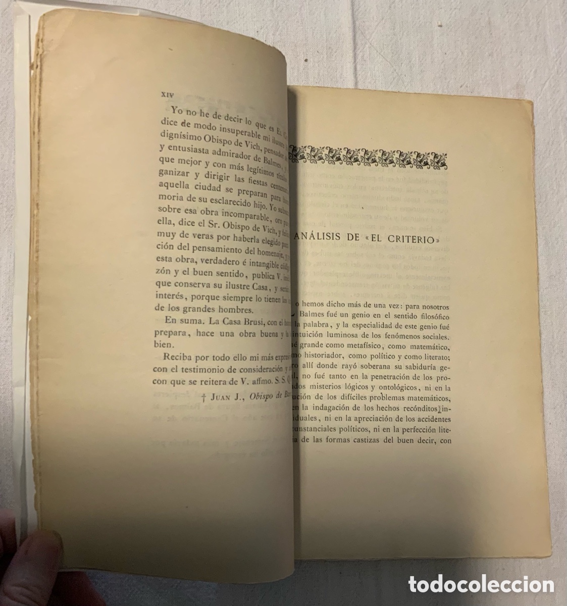 Libros antiguos: Homenaje a Balmes. 1910 - Foto 4