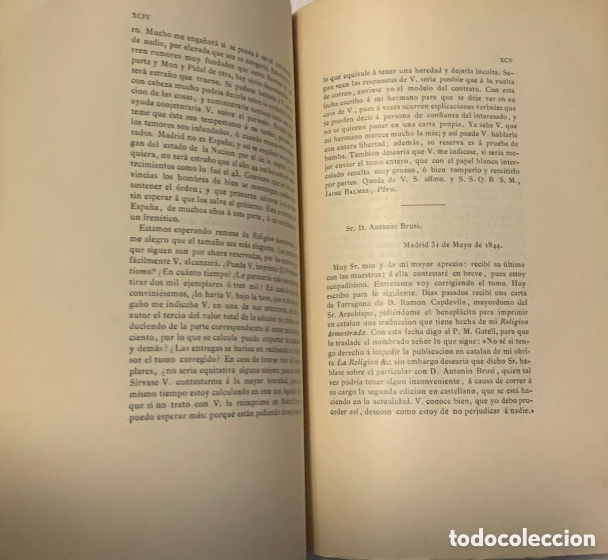Libros antiguos: Homenaje a Balmes. 1910 - Foto 6