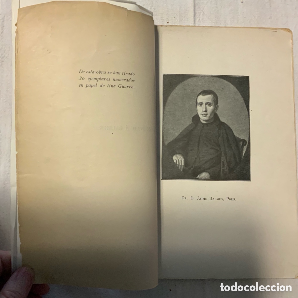 Libros antiguos: Homenaje a Balmes. 1910