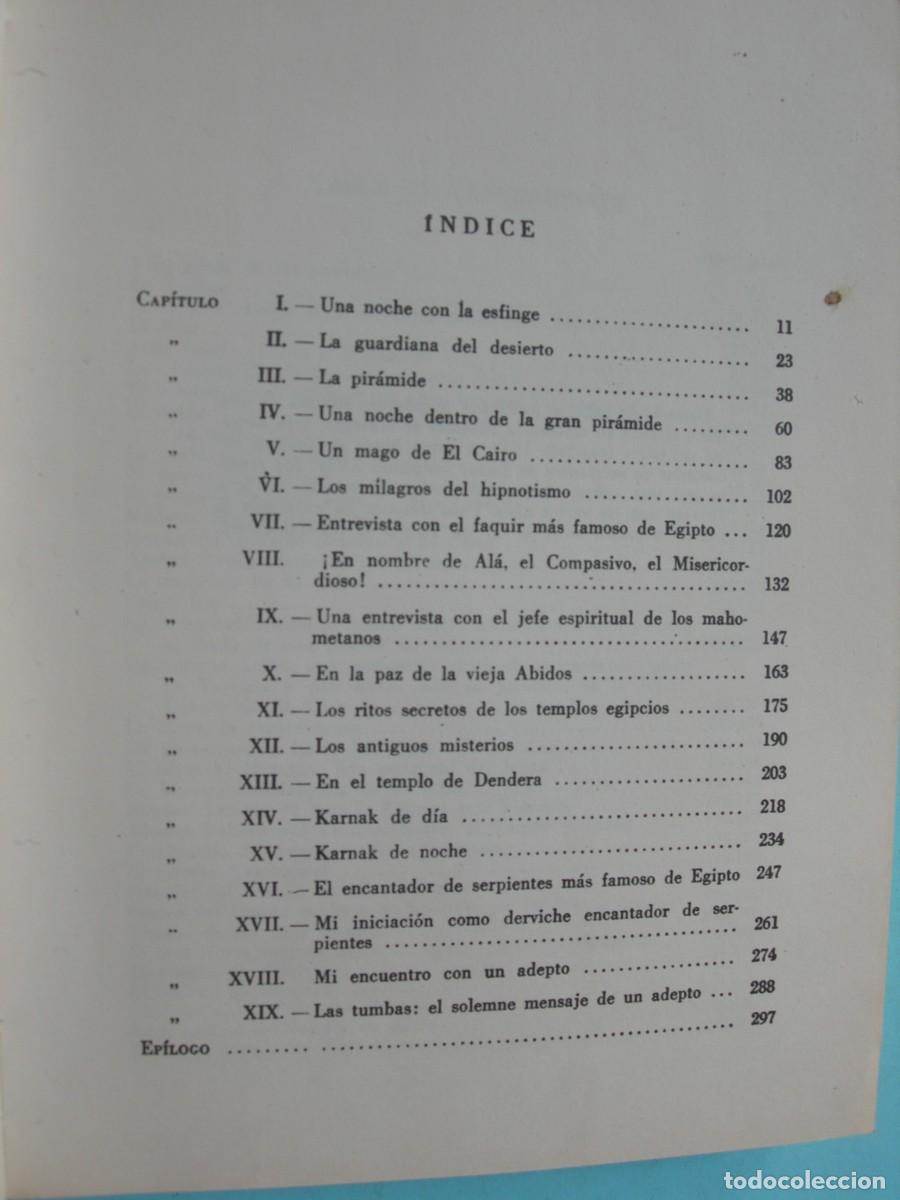 Libros antiguos: EL EGIPTO SECRETO / PAUL BRUNTON / - Foto 5