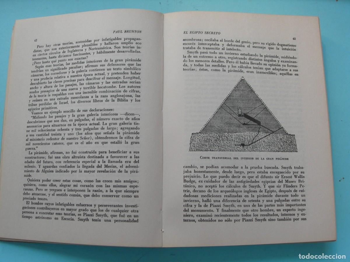 Libros antiguos: EL EGIPTO SECRETO / PAUL BRUNTON / - Foto 8