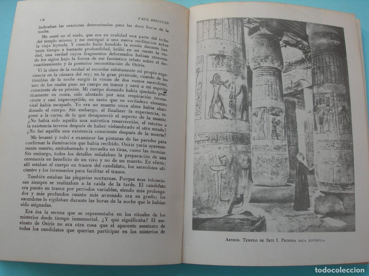 Libros antiguos: EL EGIPTO SECRETO / PAUL BRUNTON / - Foto 10