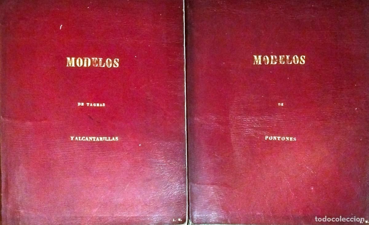 Libros antiguos: MODELOS DE TAGEAS Y ALCANTARILLAS PARA LAS CARRETERAS + MODELOS DE PONTONES PARA LAS CARRETERAS