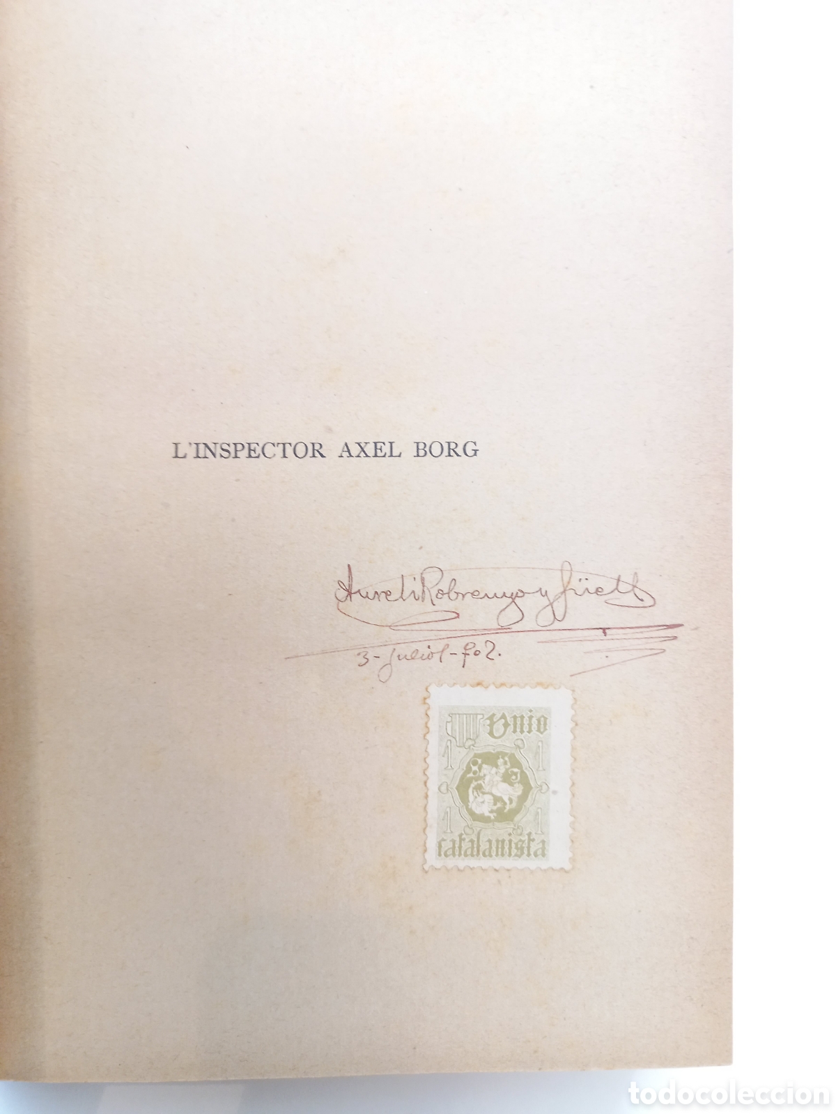 Libros antiguos: Linspector Axel Borg. August Strindberg. Joventut, 1952. - Foto 4
