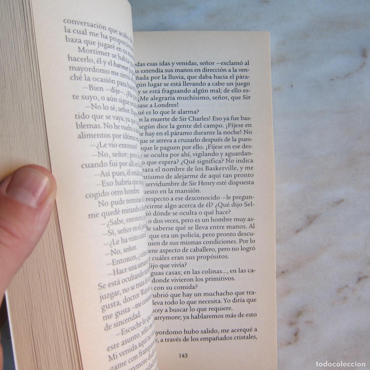 Libros antiguos: EL SABUESO DE LOS BASKERVILLE - CONAN DOYLE (EP) NOVELA - Foto 4