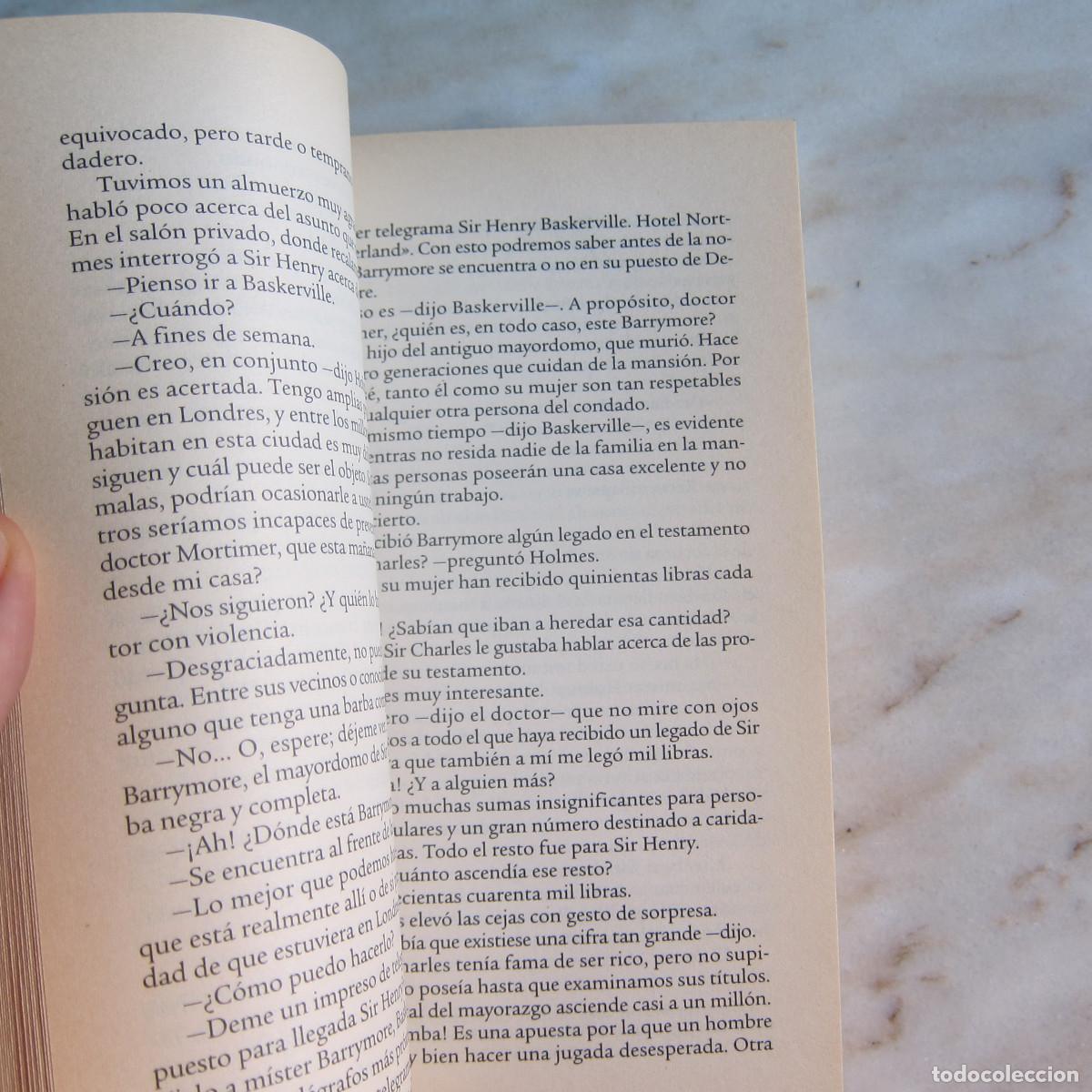 Libros antiguos: EL SABUESO DE LOS BASKERVILLE - CONAN DOYLE (EP) NOVELA - Foto 5