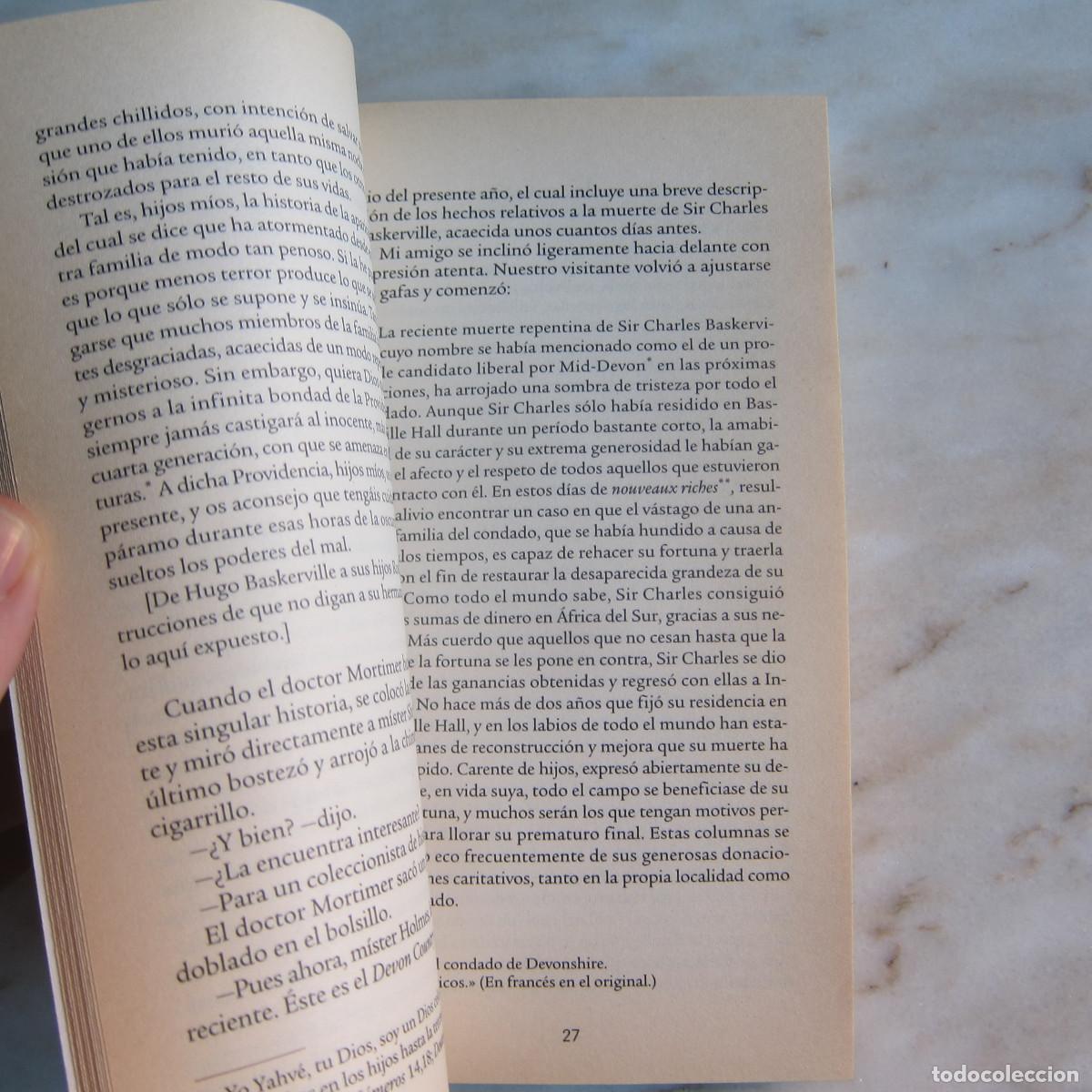 Libros antiguos: EL SABUESO DE LOS BASKERVILLE - CONAN DOYLE (EP) NOVELA - Foto 6