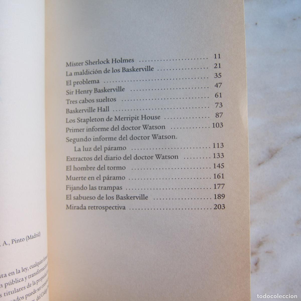 Libros antiguos: EL SABUESO DE LOS BASKERVILLE - CONAN DOYLE (EP) NOVELA - Foto 7