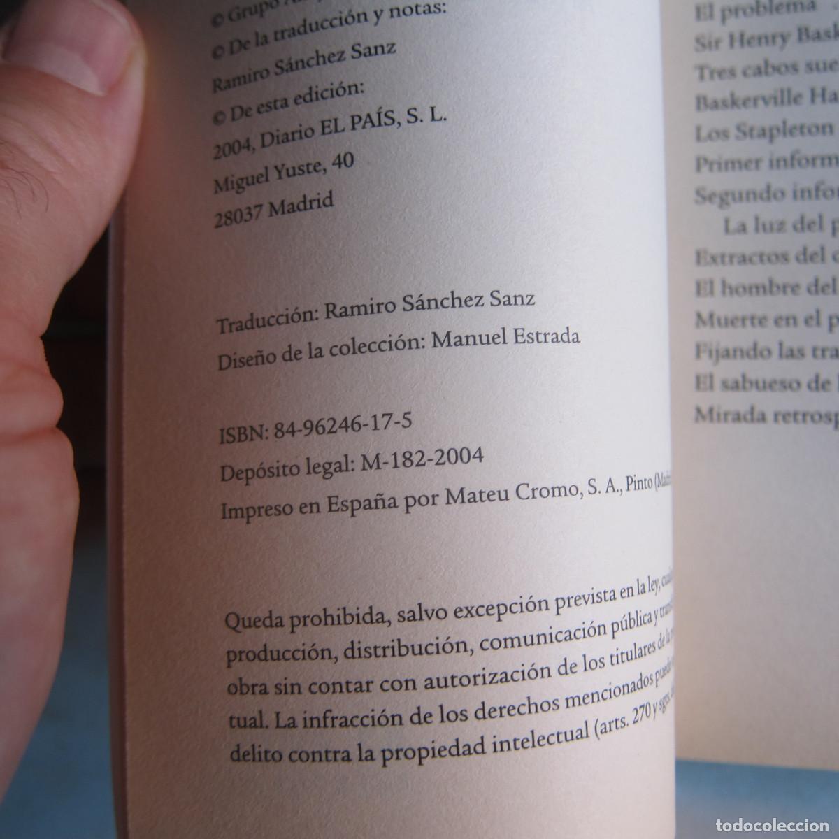 Libros antiguos: EL SABUESO DE LOS BASKERVILLE - CONAN DOYLE (EP) NOVELA - Foto 8
