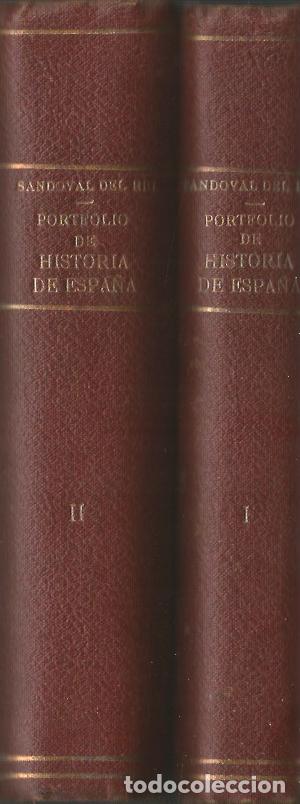 Libros antiguos: PORTFOLIO DE HISTORIA DE ESPA&Ntilde;A-TOMO I,II-MANUEL SANDOVAL DEL RIO, Profesor de Historia