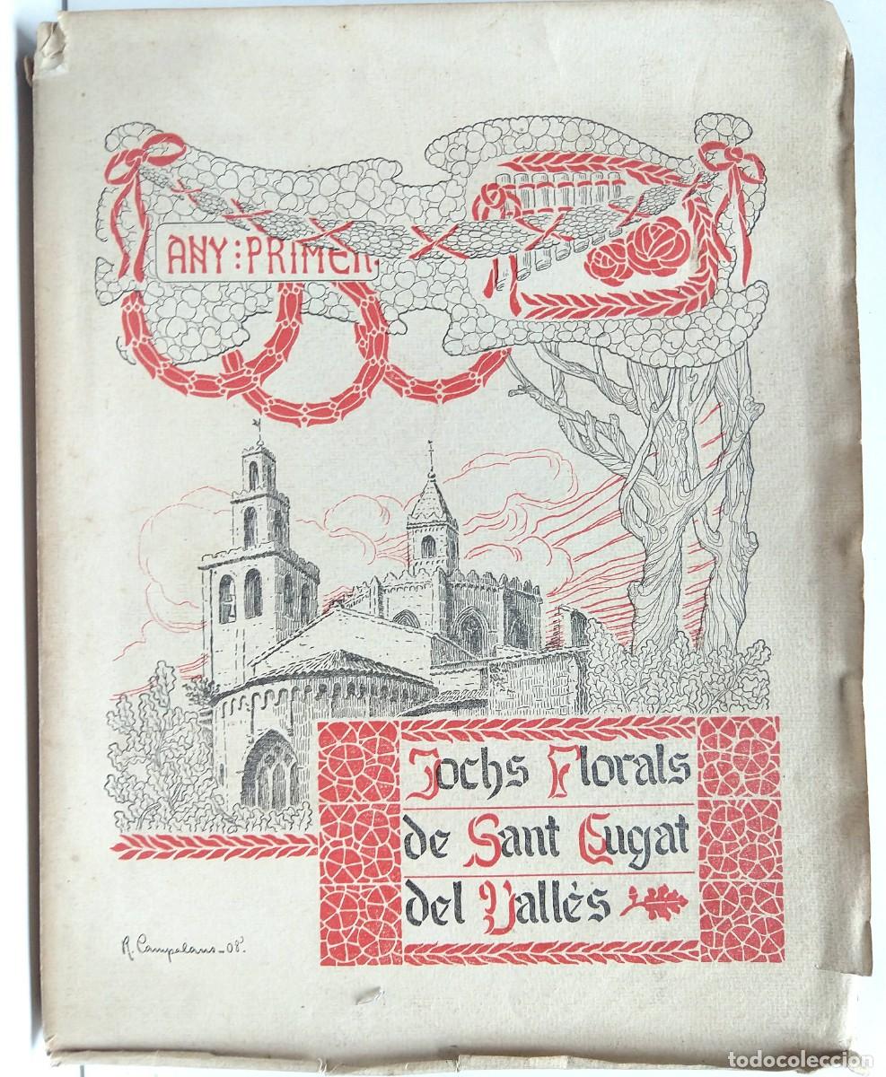 Libros antiguos: Jochs Florals de Sant Cugat del Vall&eacute;s &ndash; Setembre 1907