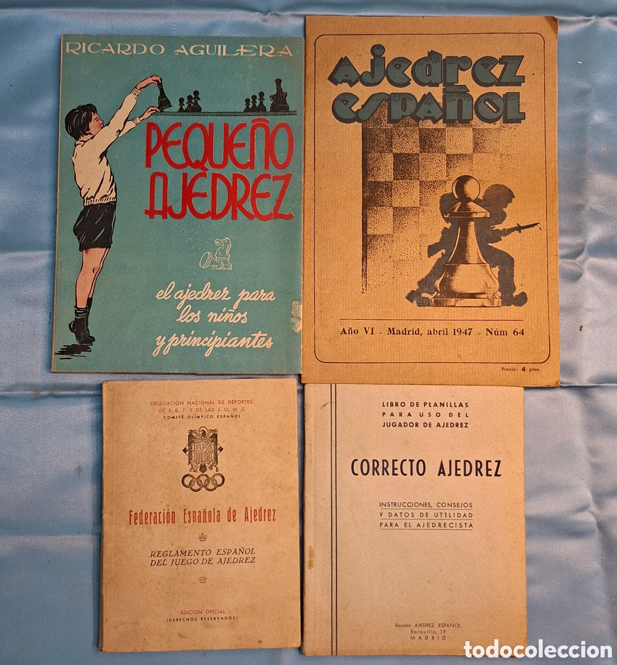 Libros antiguos: Publicaciones sobre ajedrez